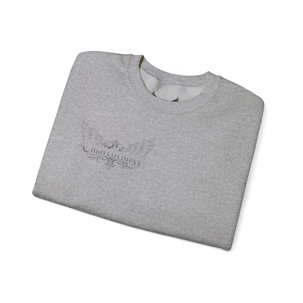 Crewneck Sweatshirt — Gothic Script "Great Live" Streetwear Pullover