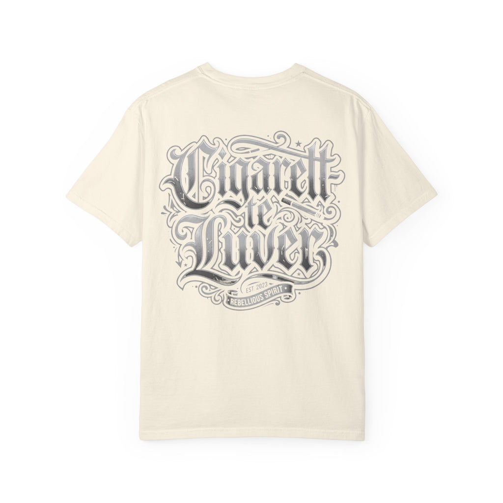 Cigarette to Liver Graphic Tee — Vintage Tattoo-Style Band Shirt