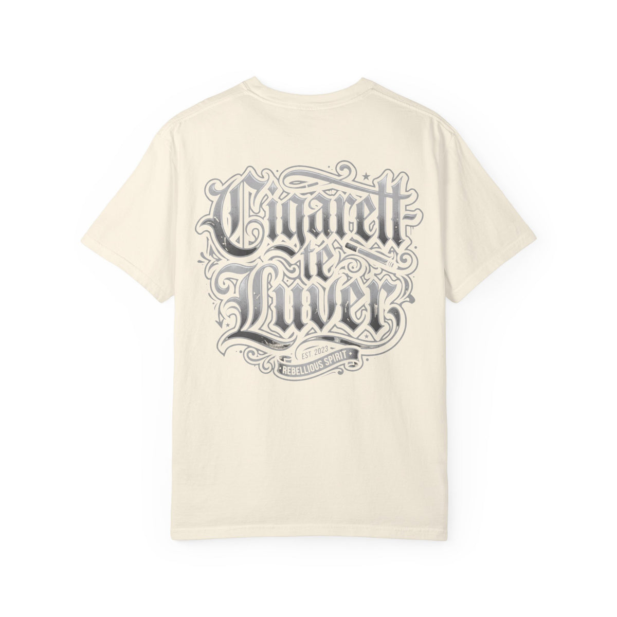 Cigarette to Liver Graphic Tee — Vintage Tattoo-Style Band Shirt