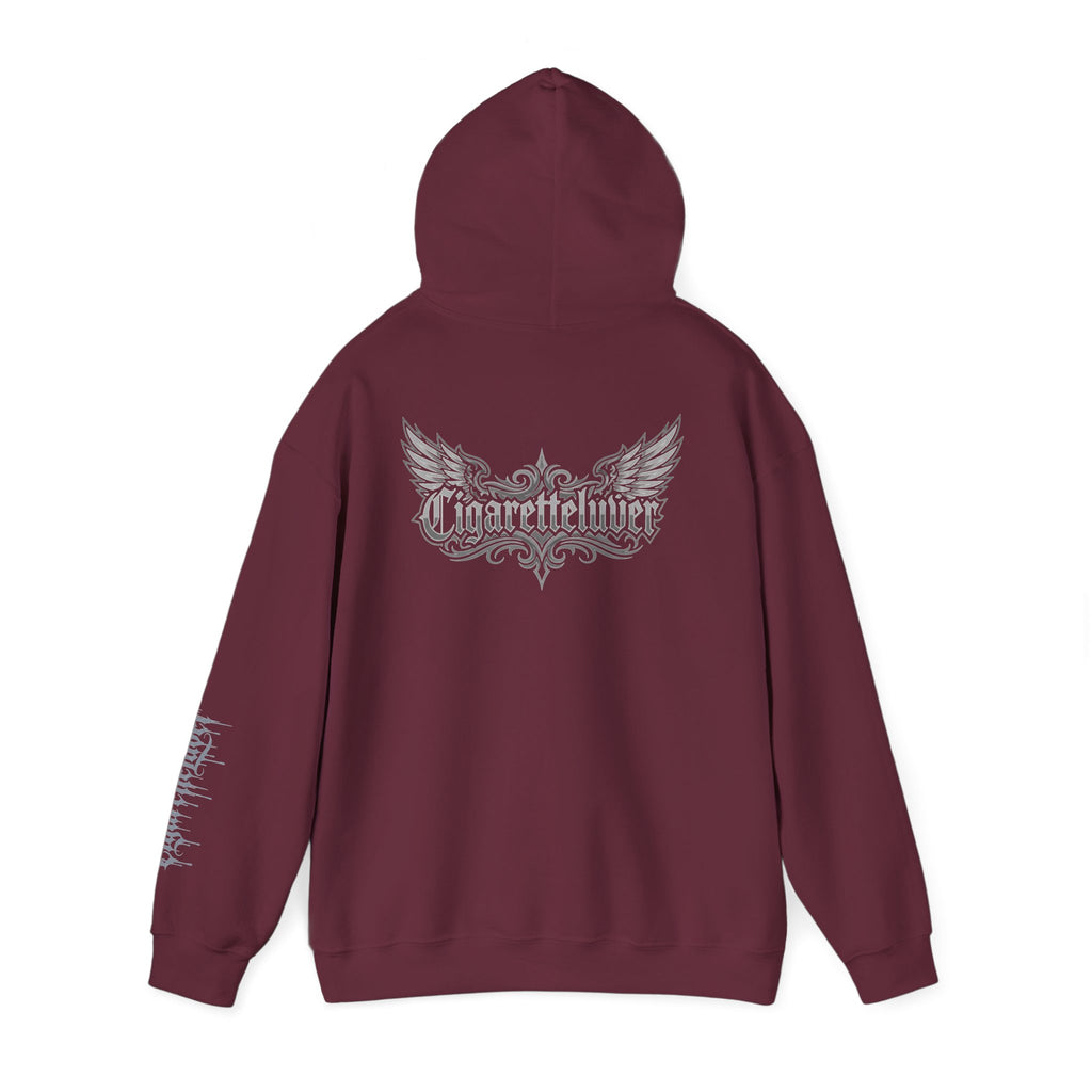 Hoodie — Cigarette Lover Gothic Drip Logo Pullover