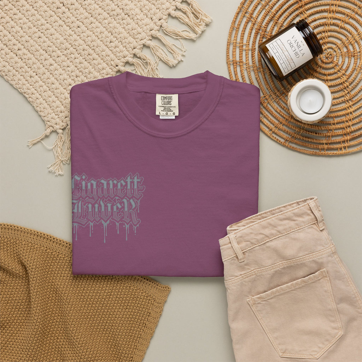 Cigarette to Liver Graphic Tee — Vintage Tattoo-Style Band Shirt